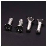 1/4-20 x 3/4" (28 Pack) Phillips Flat Head Machine Screws, Stainless Steel 304 (18-8), UNC Coarse Thread, Countersunk Head Machine Screws, Phillips Drive #3