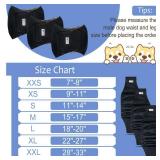 4 Pack Dog Diapers Male Reusable, Premium Belly Bands for Male Dogs, High Absorbing Dog Pee Wraps for Doggie in Incontinence or Excitable Urination and Training Black S