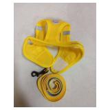 HIHANHAN Soft Mesh Dog Harness and Leash Set, No Pull Puppy Harness and Leash Set, Reflective Step in Harness for Small Medium Dogs, Easy Walk Escape Proof Vest Harnesses (Yellow, XS)