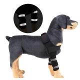 SELMAI Reflective Dog Shoulder Brace Front Leg Brace Canine Elbow Protector Extra Supportive Joint Wrap Arthritis Loss of Stability Helps Wounds Healing Prevents Injuries Sprains Black M