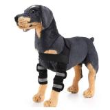 SELMAI Reflective Dog Shoulder Brace Front Leg Brace Canine Elbow Protector Extra Supportive Joint Wrap Arthritis Loss of Stability Helps Wounds Healing Prevents Injuries Sprains Black M