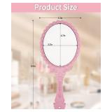 XPXKJ Hand Mirror Vintage Handheld Mirror with Handle Vanity Makeup Mirror Travel Mirrors