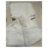 MIULEE Semi White Sheer Curtains 84 Inches Length Linen Textured Window Treatment Voile Drapes for Bedroom Living Room Rod Pocket 2 Panels 54 W x 84 L