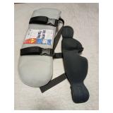 SARISUN Travel Pillow for Airplanes, Airplane Pillow for Long Flight, Neck Pillow with Eye Mask for Sleeping, Portable Travel Pillow for Car Road Trip Headrest, Stop Bobblehead, Grey