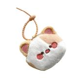 KEXIAO Plush Cats Change Purse Lovely Coin Pouches Bag Charm Earphone Case Cartoon Animal Storage Bag Coin Purse