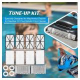 Tune-up Kit for Maytronics Dolphin Nautilus CC Plus Robotic Pool Cleaner Includes 9991433-R4 Filters, 6101641-R2 Brushes, Climbing Rings, and 9985006-R2 Tracks