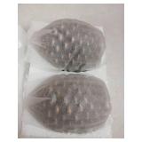 Eldnacele LED Pine Cone Candles with Remote Timer, Battery Operated Flameless Candles Unscented Wax Pinecone Candle White 2 Pack for Christmas Home Party Decoration Brown