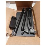 Tablet Floor Stand with 5LB Metal Base, Overhead Bed Phone Stand Angle Height Adjustable Holder, Universal Floor Stand Compatible with iPhone iPad Pro Air Mini, Samsung Tab, Kindle, E-Readers