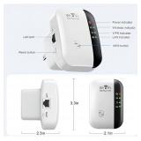 WiFi Extender, WiFi Extenders Signal Booster for Home Up to 5000 sq.ft and 50 Devices, WiFi Range Extender, Wireless Repeater, Long Range Amplifier with Ethernet Port, 1-Tap Setup, Alexa Compatible