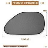 2 Pack Universal Car Window Shade for Baby, Kids, and Pets - Side Sun Visor, UV Rays Protection - Perfect for Van, SUV