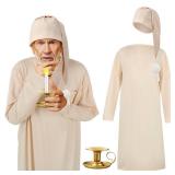 Liitrsh 3 Pcs Christmas Nightshirt Costume Cosplay Christmas Men