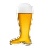 BAVARIA TRACHTEN Das Boot 1L Beer Glass, Authentic German Beer Boot Mug Spaten Cowboy Style Giant 1 Liter Drinking Glass for Oktoberfest, Bars & Parties