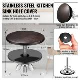 LEIFIDE 2 Inch Kitchen Sink Hole Cover Faucet Sink Hole Cap Stainless Steel Stopper Plug Plate Metal Blank for Bathroom Soap Dispenser Wash Basin(Oil Rubbed Bronze)