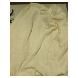 Kevin Textile Soft Plush 14x36 Inch Long Lumbar Pillow Cover 1 Pack, Luxury Fluffy Faux Fur Striped Flannel Rectangle Body Cushion Case for Couch Sofa Chair Bed Home Decor, Cream White