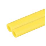 PATIKIL 2 Pcs Pipe Insulation Foam Tube, Heat Preservation Foam Pipe Tubing Covers 3/8" (10mm) ID x 3.3FT x 13/16" OD for Handle Heat Water Pipe Freeze Protection, Yellow
