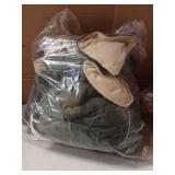 Kuoser Dog Coat, Super-Warm Dog Jacket Windproof Pet Cold Weather Coats for Extra Large Dogs, Fleece Lining Quilted Turtleneck Puppy Snowsuit Reflective Adjustable Doggie Winter Clothes, Green, 3XL