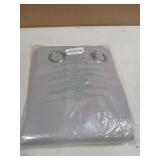 NICETOWN Extra Long Truly Blackout Drapes for Hall and Villa, 46-inch Width Each Panel, 45-inch Length, Silver Grey, 2 Pieces, 100% Blackout Window Curtains with Black Lined for Night Shift Worker