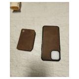 Usroom Compatible with Magsafe for iPhone 12 Pro Max Wallet Case Magnetic Card Holder, RFID Blocking 2 in 1 Detachable Kickstand Shockproof Case for Women Men, Brown