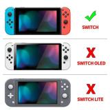 EXtremeRate PlayVital Unique Cover for Nintendo Switch, Protective Case Protector for Switch - Shock-Absorbent Anti-Scratch Dockable Durable Hard Shell Game Accessories, Gradient Translucent Bluebell