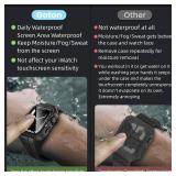Goton 3 in 1 Waterproof Case with Band for Apple Watch with Built-in Tempered Glass Screen Protector 40mm, 360Â° Shockproof Bumper Face Cover with Band for Apple Watch SE 3/SE 2/SE, Series 6/5/4, 40