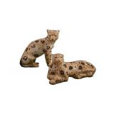 Leopard Exotic Jungle Ceramic 3D Salt and Pepper Shaker Set