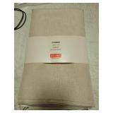 Maxmill Faux Linen Texture Tablecloth Stain Resistant Waterproof Wrinkle Resistant Washable Table Cloth, Fabric Decoration for Dining Room Banquet Parties Dinner, Rectangle 60 x 120 Inch, Natural