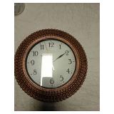 Bekith Wall Clock 12 Inch Silent Non-Ticking Retro Wall Clocks Battery Operated, Round Vintage Decorative Clock for Kitchen, Home, Office, Bedroom, Living Room, Bathroom, School