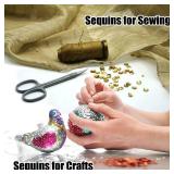 4500Pcs 6mm Loose Sequins Bulk Cup, Paillettes Glitter Round Embroidery Craft Sequins Spangles for Sewing Dress Bags Clothing Wedding Christmas Jewelry Making Crafts Decorations(01 AB White)