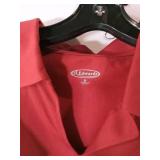 APPEARS NEW - Sport-Tek and Edwards Ladies Polo Shirts, White & Red (Size Small) 2 Pack