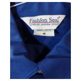 APPEARS NEW - LindenGrey & Fashion Seal Ladies Button-Down Shirts, Blue & White (Size Medium) 2 Pack