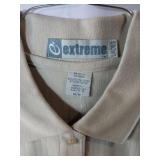 APPEARS NEW - Extreme and Hartwell Brand Ladies Polo Shirts, Khaki & Navy/Red (Size Medium) 2 Pack