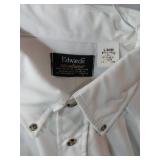 APPEARS NEW - Edwards Casualwear & Dickies Button-Down Shirts,  Grey &White. (Size Large) 2 Pack