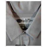 APPEARS NEW - Edwards Casualwear & Dickies Button-Down Shirts,  Grey &White. (Size Large) 2 Pack