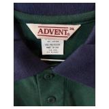 APPEARS NEW - Advent & Superior Style Polo Shirts, Green and Purple (Size 3XL) 2 Pack