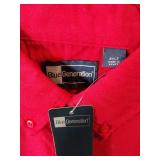 APPEARS NEW - Edwards Short Sleeve & Blue Generation Long Sleeve Button-Down Dress Shirts, Red & White (Size 3XLT) 2 Pack