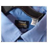 APPEARS NEW - Edwards Light Blue & Denim Blue Button-Down Dress Shirts (Size 2XL) 2 Pack