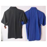 APPEARS NEW - Cornerstone Polo and Blue Generation Button-Down Shirts, Black & Blue (Size Small) 2 Pack