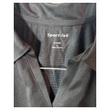 APPEARS NEW - Sport-Tek and Tru-Spec Performance Ladies Polo Shirts, Grey & Navy (Size Large) 2 Pack