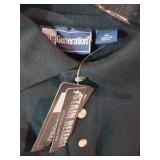 APPEARS NEW - Blue Generation Long Sleeve Black Polo & Pink Short Sleeve Shirts (Size XL) 2 Pack