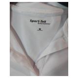APPEARS NEW - Sport-Tek White Performance Polo Shirt (Size Medium)