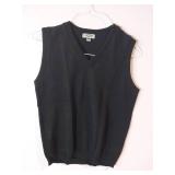 Edwards Black V-Neck Sweater Vest (Size Small)