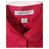 APPEARS NEW - Port Authority Ladies Red Button-Down Shirt (Size Small)