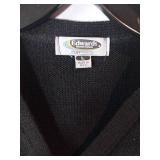 APPEARS NEW - Edwards Black Cardigan Sweater (Size Large)