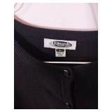 APPEARS NEW - Edwards Black Button-Up Cardigan Sweater (Size Large)