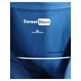 APPEARS NEW - CornerStone Polo Shirts Set - Black and Blue (Size XL)