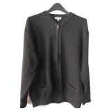 APPEARS NEW - Edwards Black Zip-Up Sweater (Size XL)