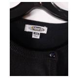 APPEARS NEW - Edwards Black Button-Up Cardigan Sweater (Size 3XL)