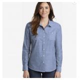 APPEARS NEW - Port Authority Ladies Denim Shirt (Size 3XL)