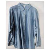APPEARS NEW - Port Authority Ladies Denim Shirt (Size 3XL)