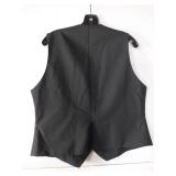 Edwards Signature Black Formal Vest (Size Large)